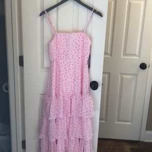 Lulu’s pink polka dot dress